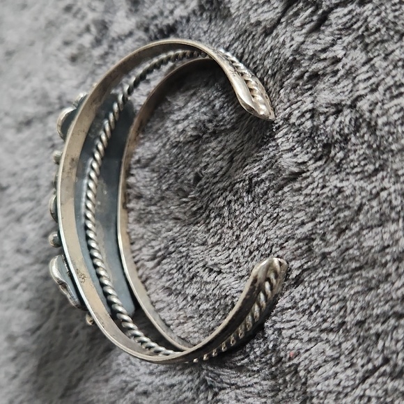 Silver and turquoise bracelet - Picture 4 of 10